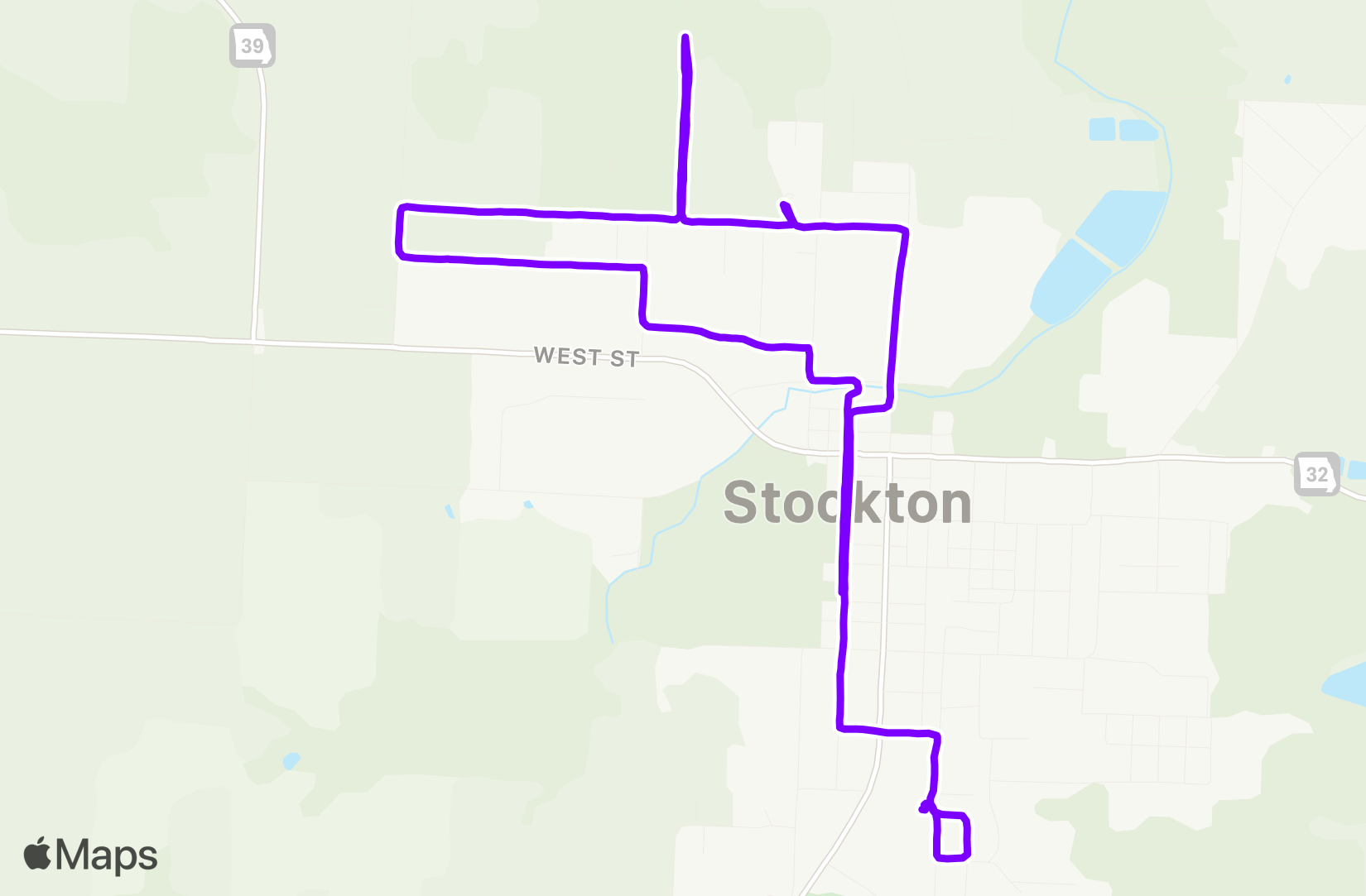 Run route map
