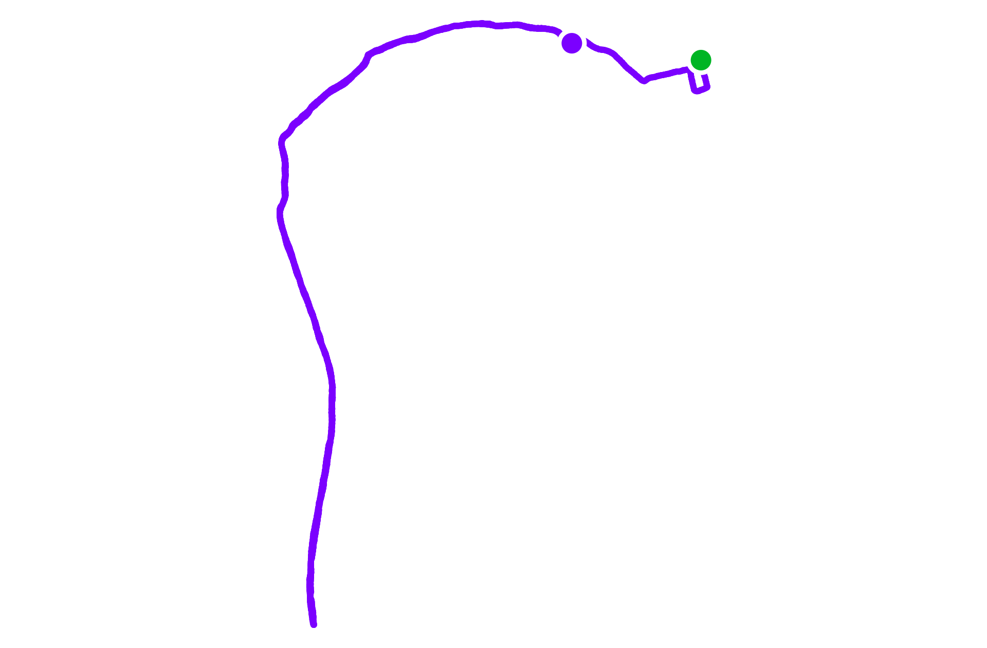 Run route map