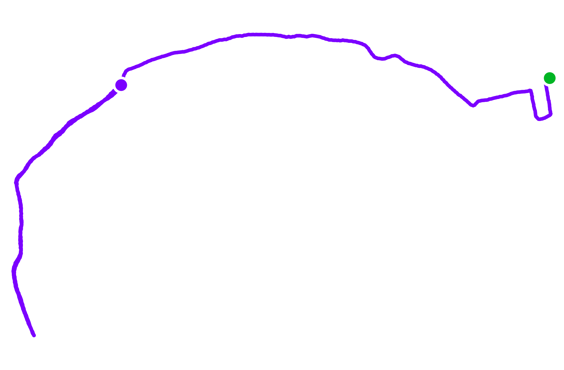 Run route map