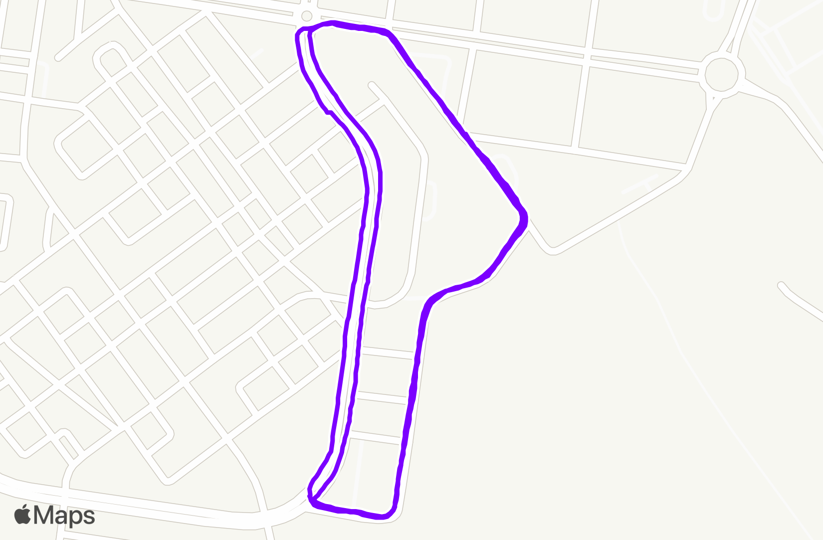 Run route map