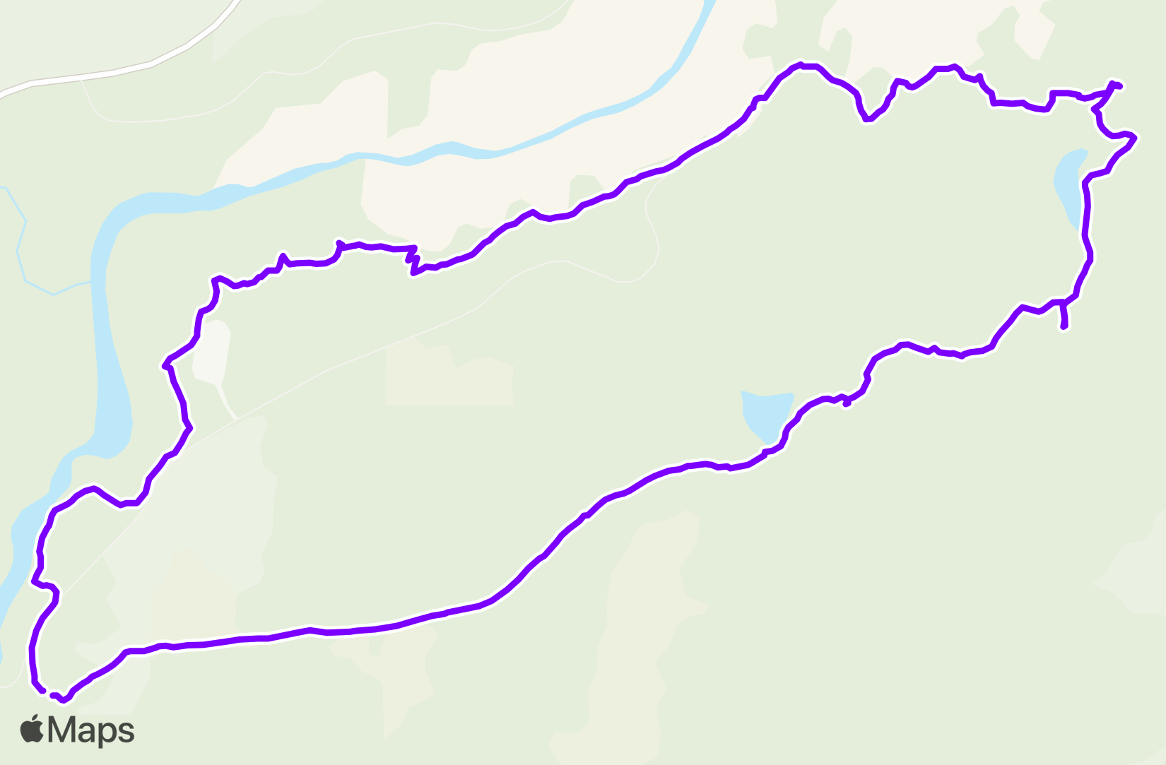 Run route map
