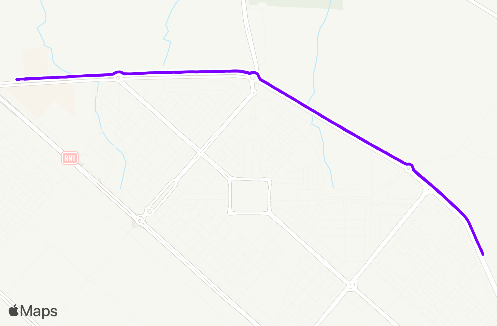 Run route map