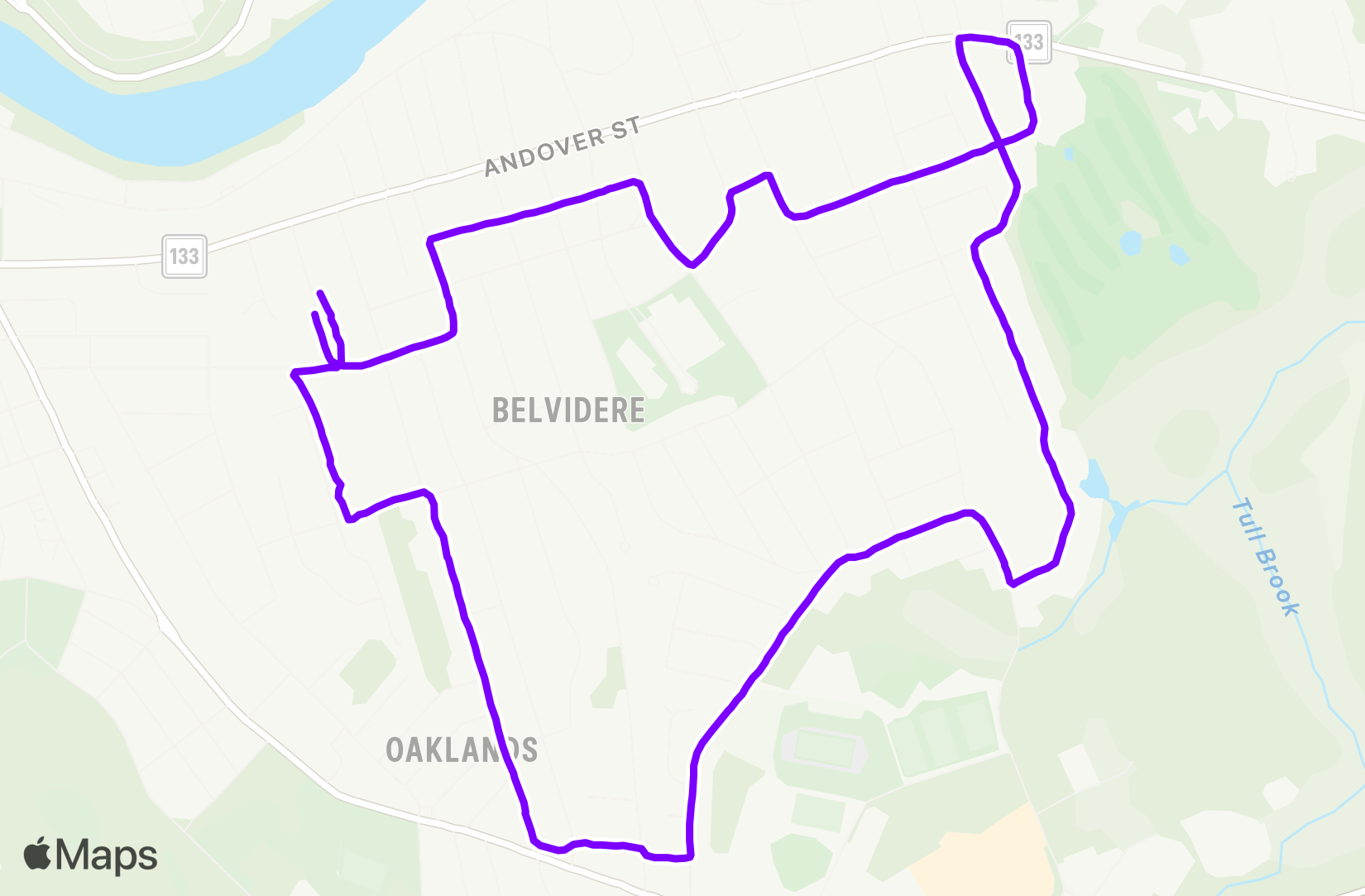 Run route map