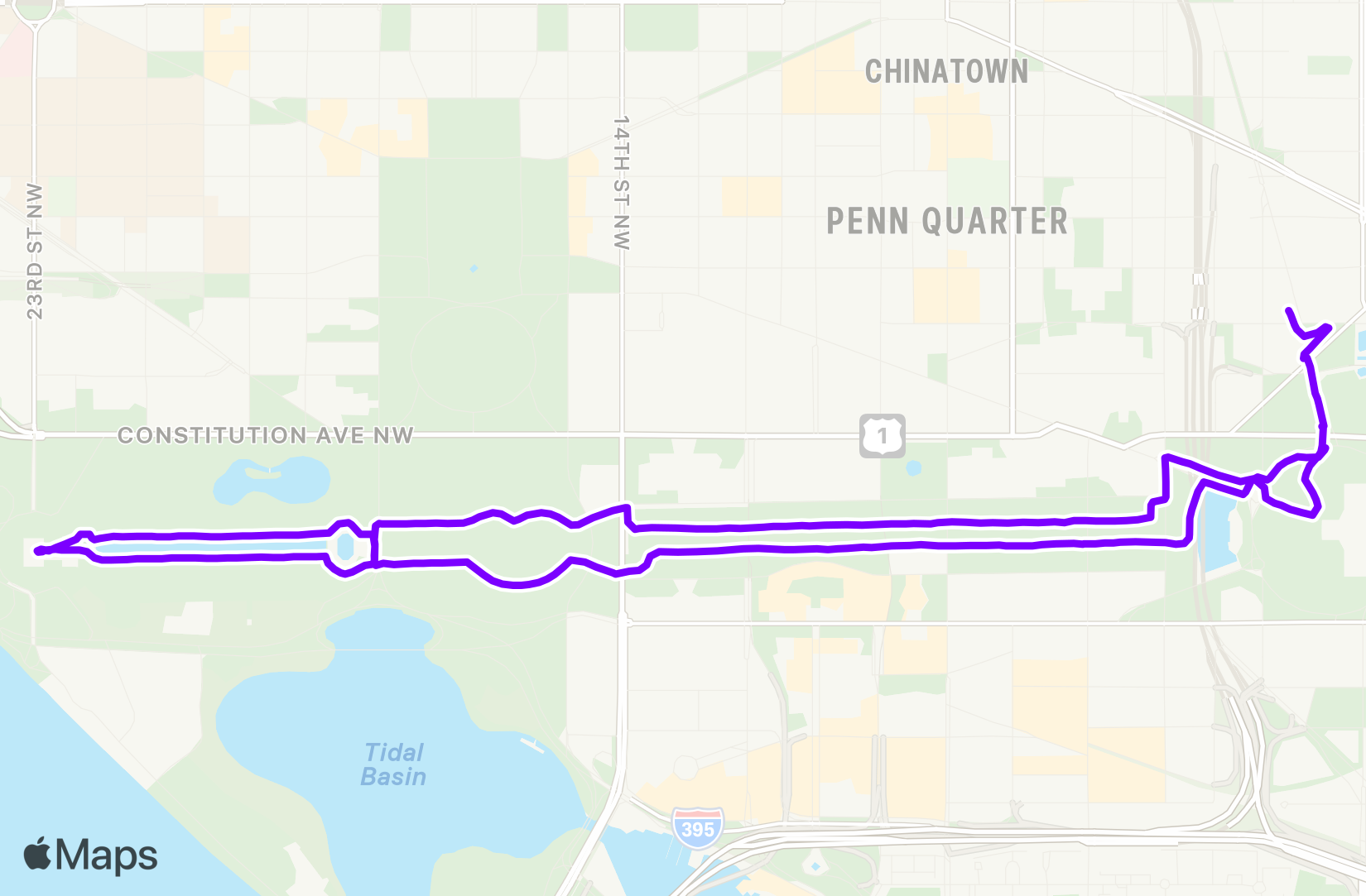 Run route map