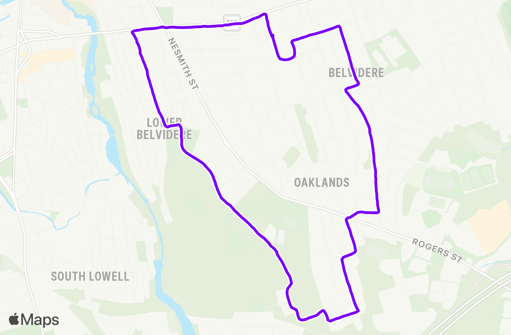 Run route map