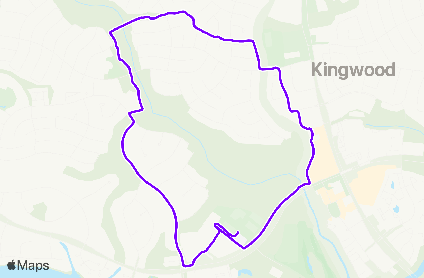 Run route map