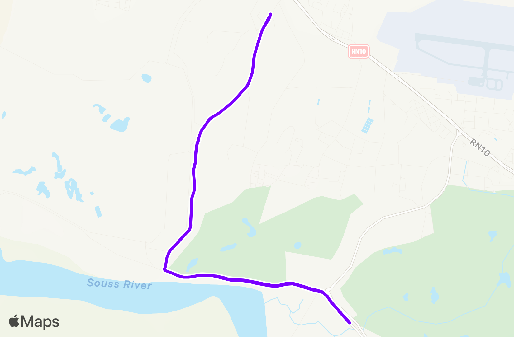 Run route map