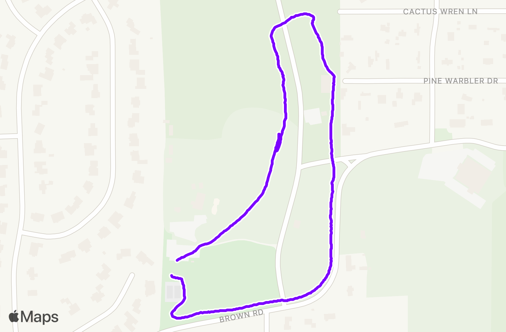 Run route map