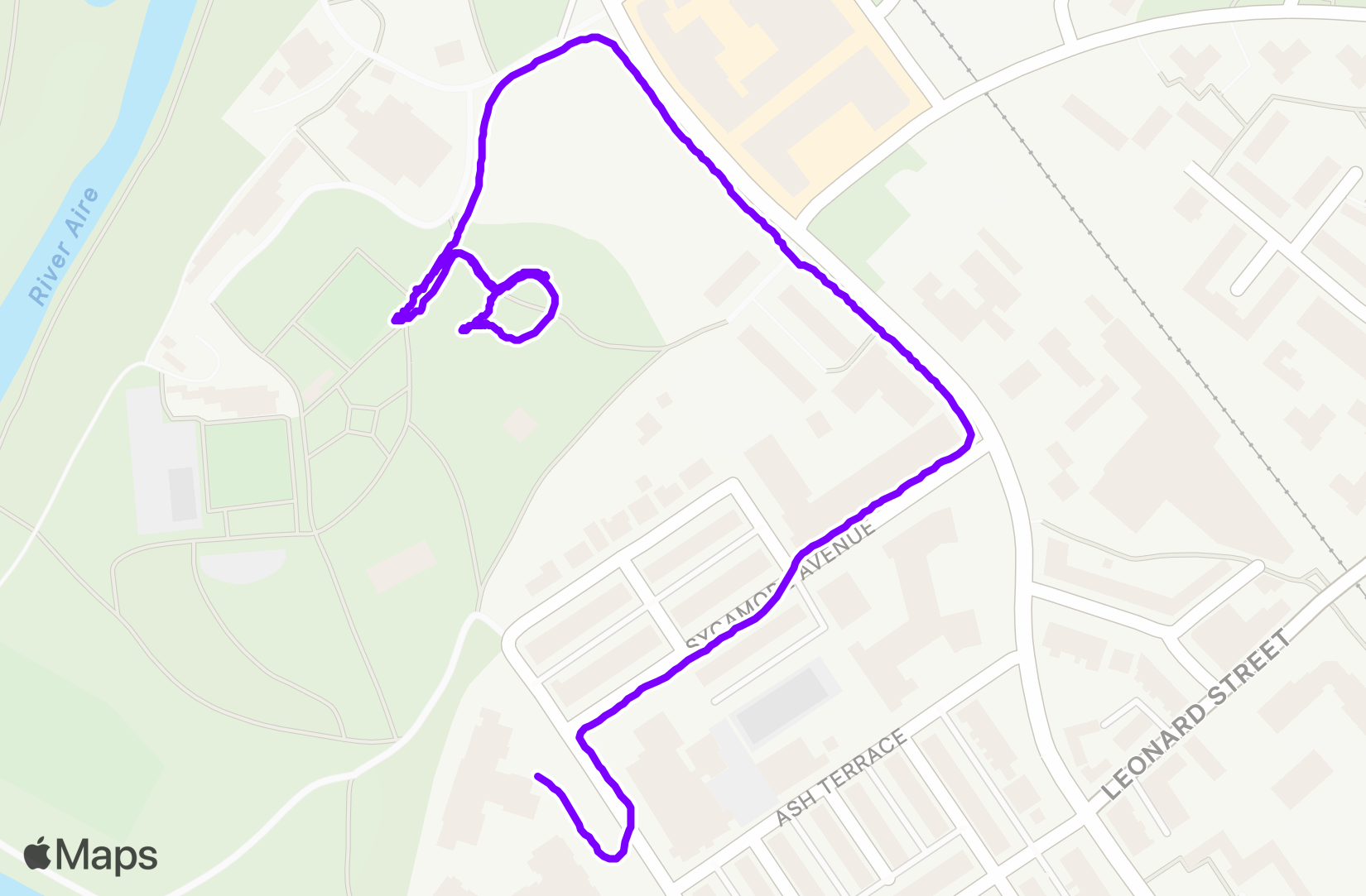 Run route map
