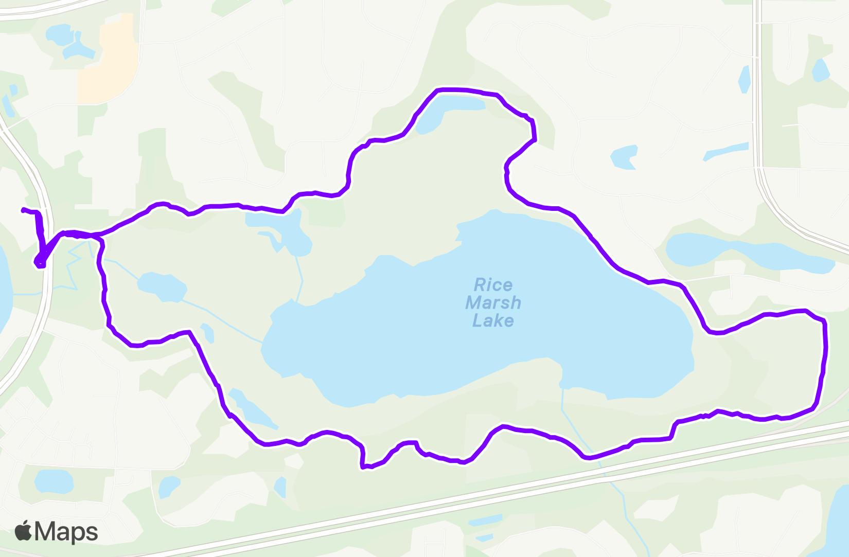 Run route map