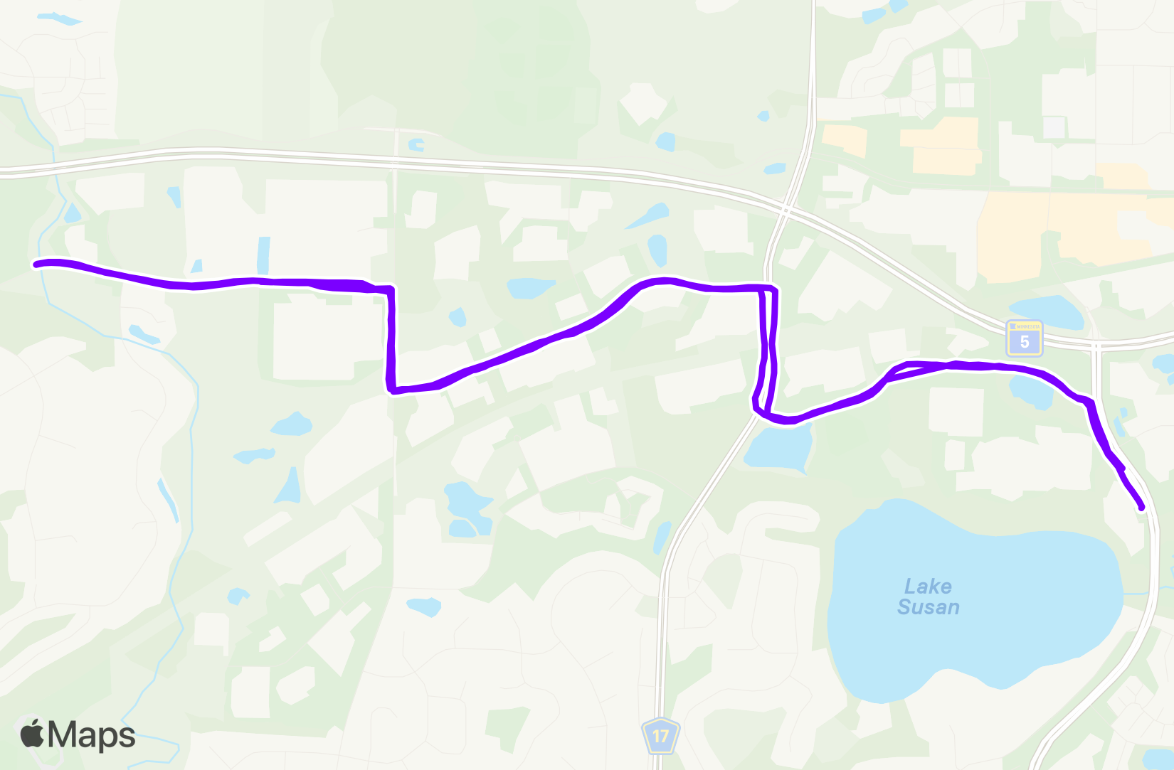 Run route map