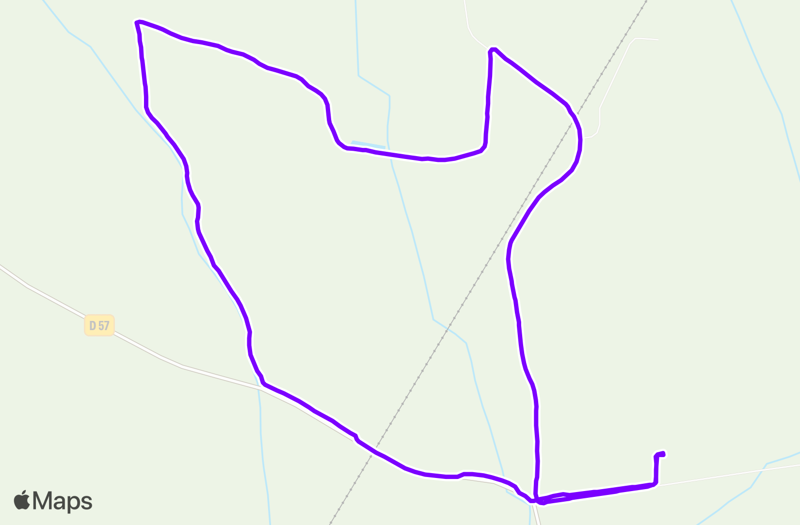 Run route map
