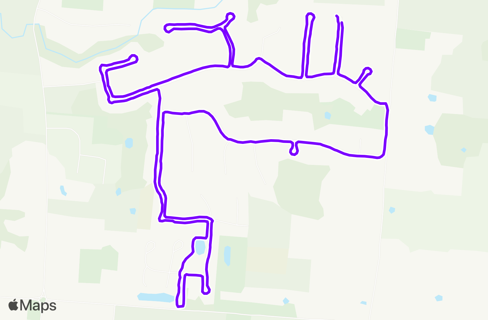 Walk route map