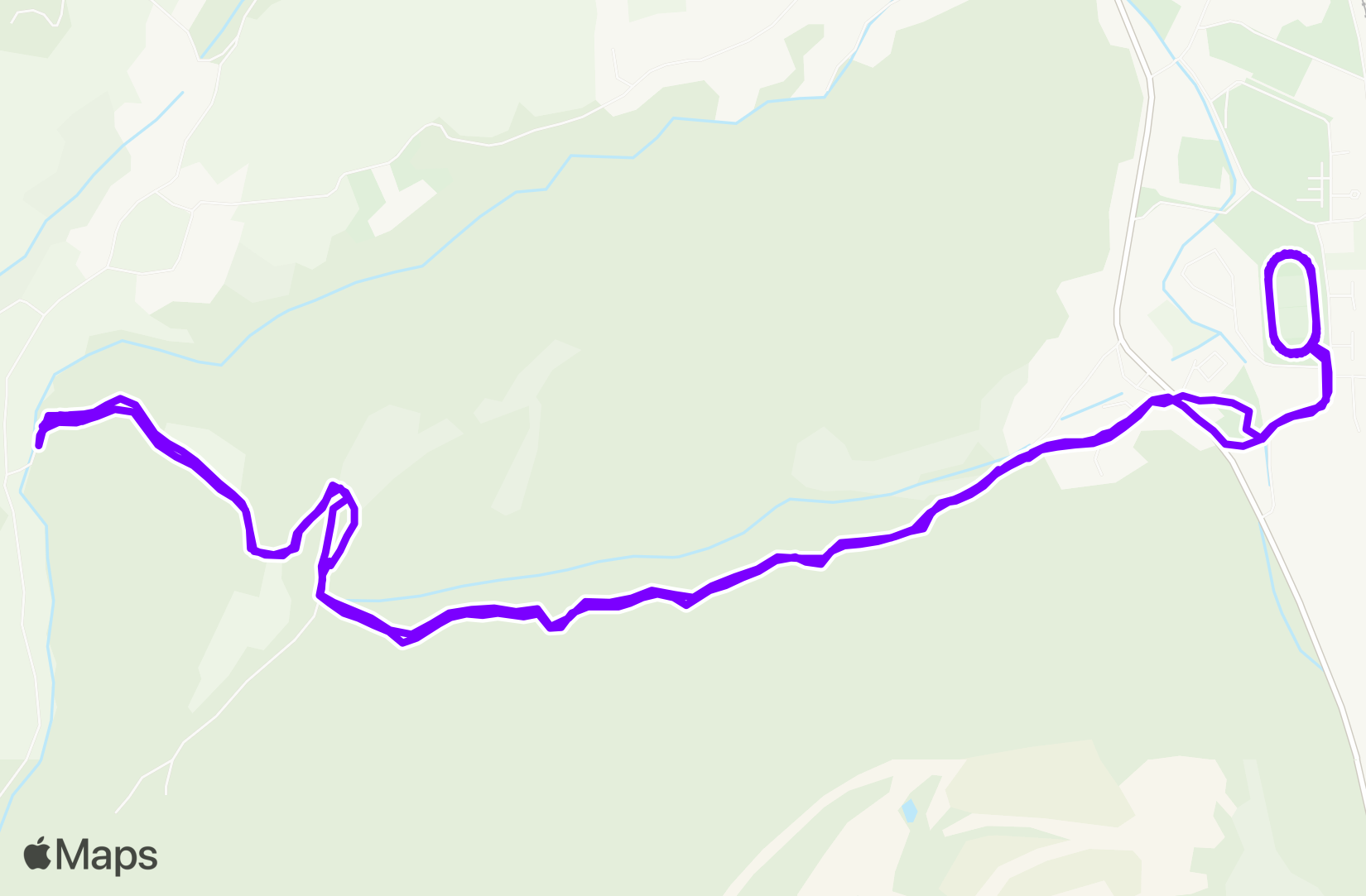 Run route map