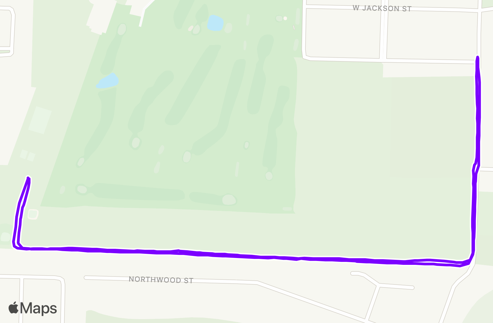 Run route map