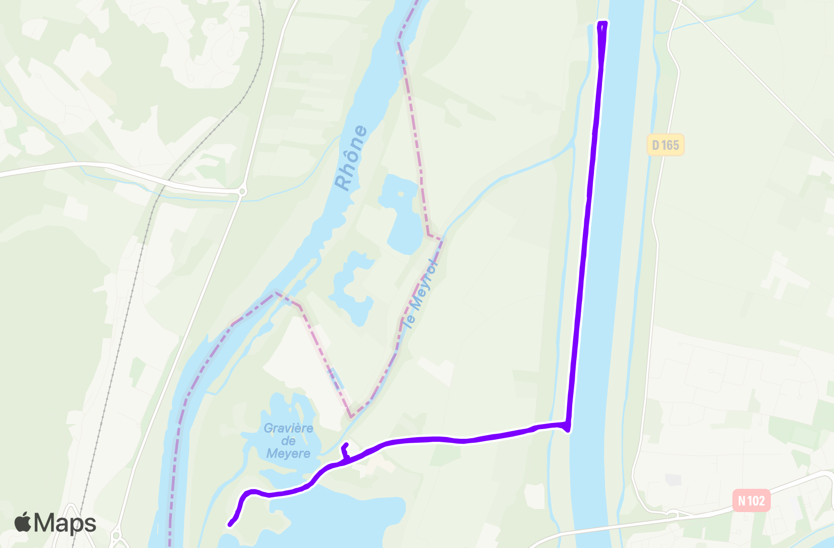 Run route map