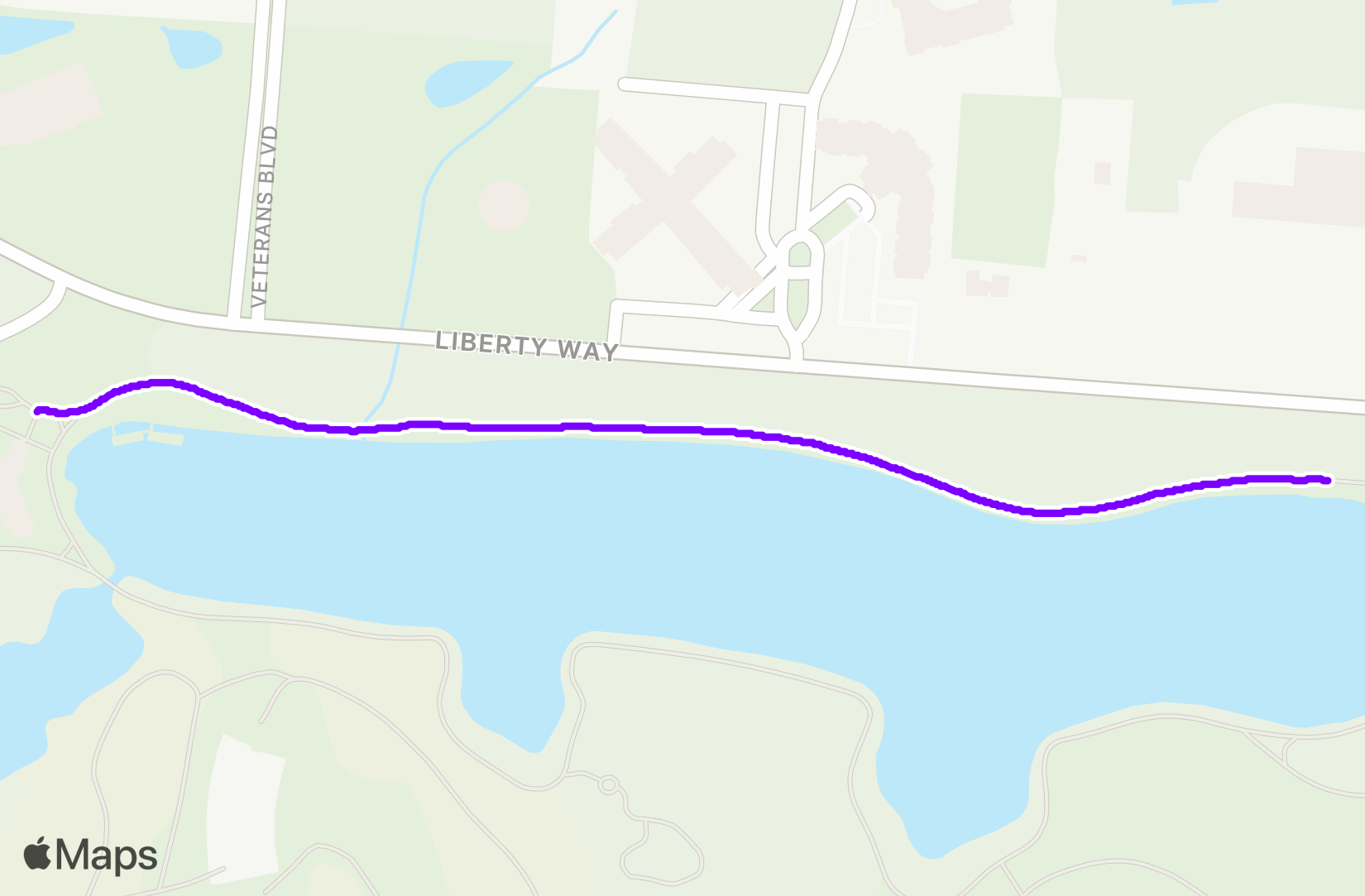 Walk route map