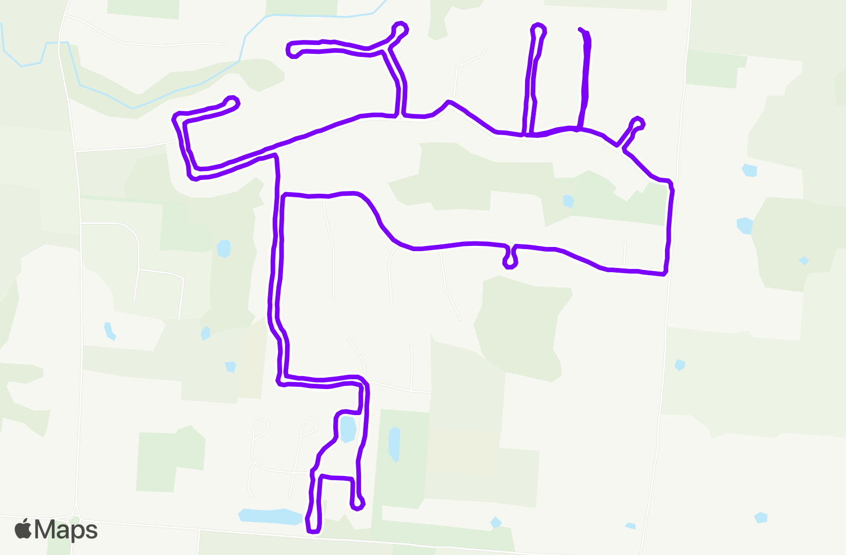 Walk route map