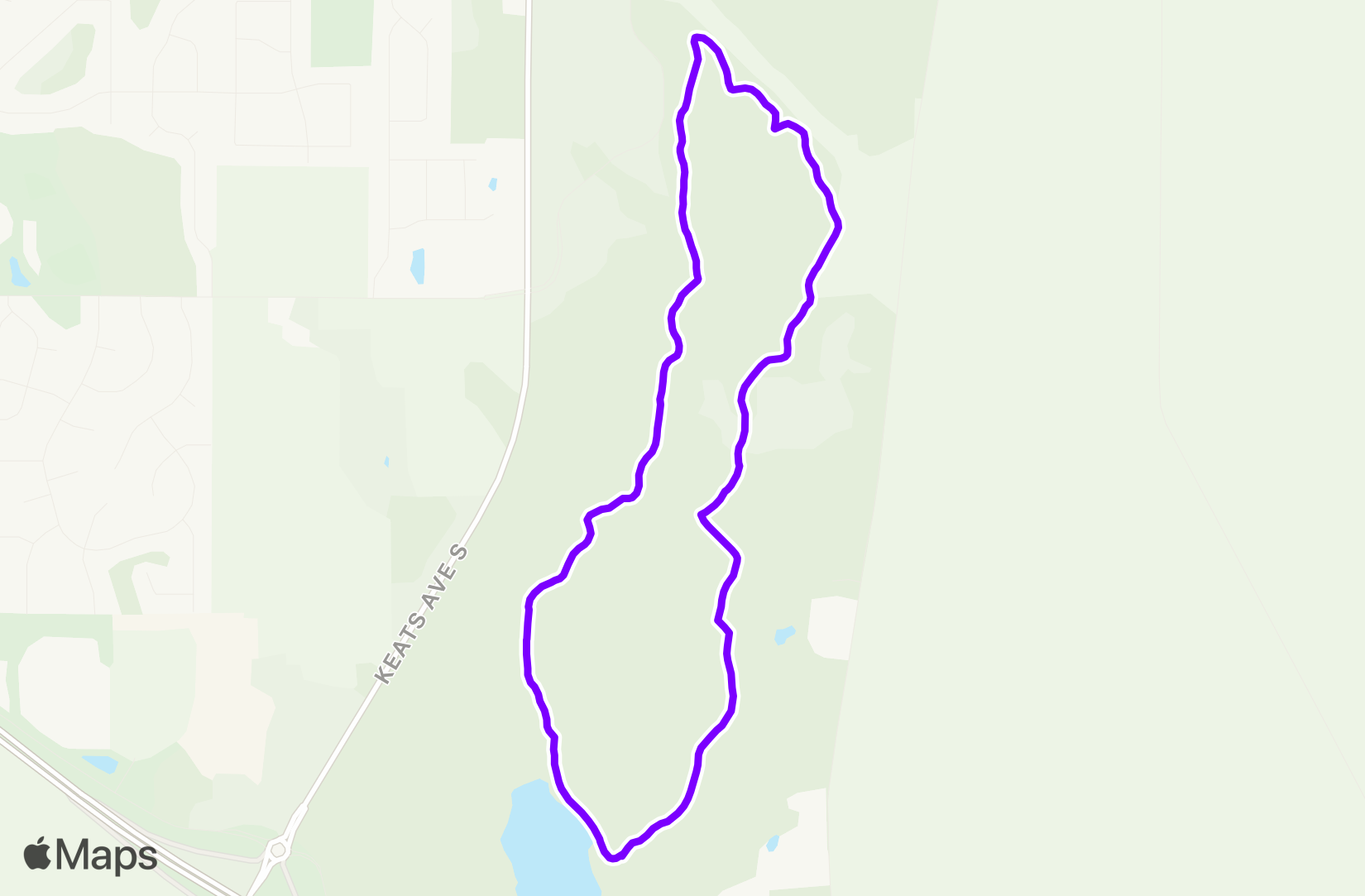 Run route map