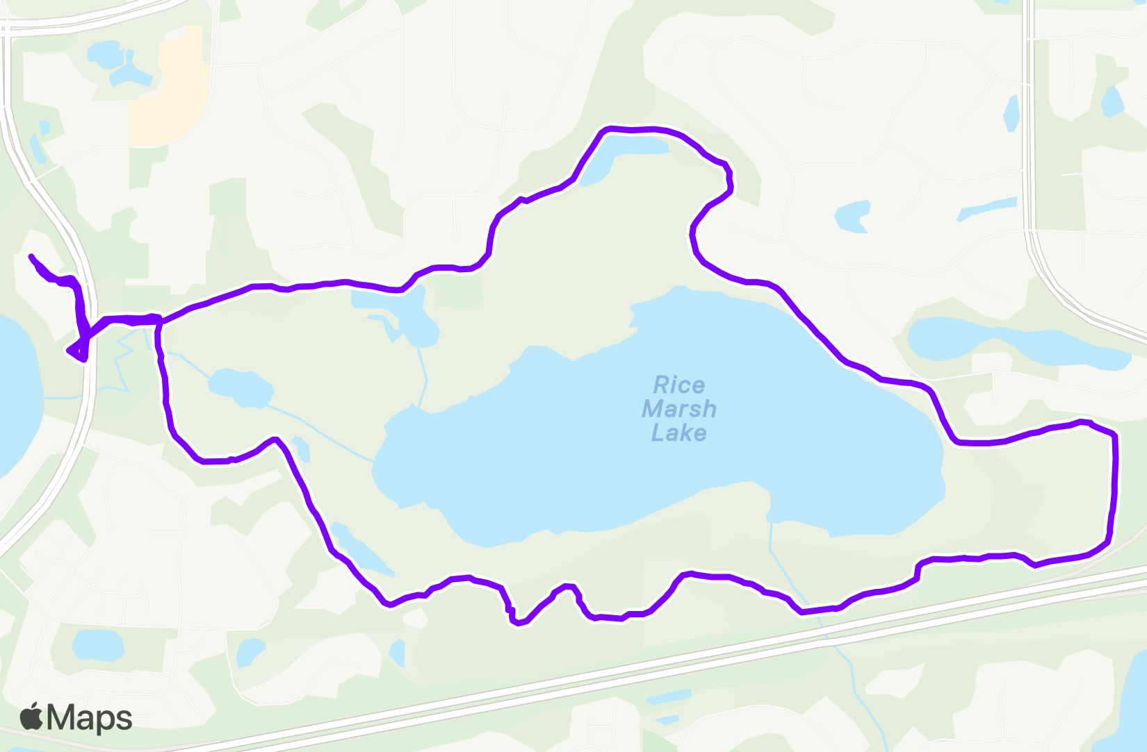 Walk route map
