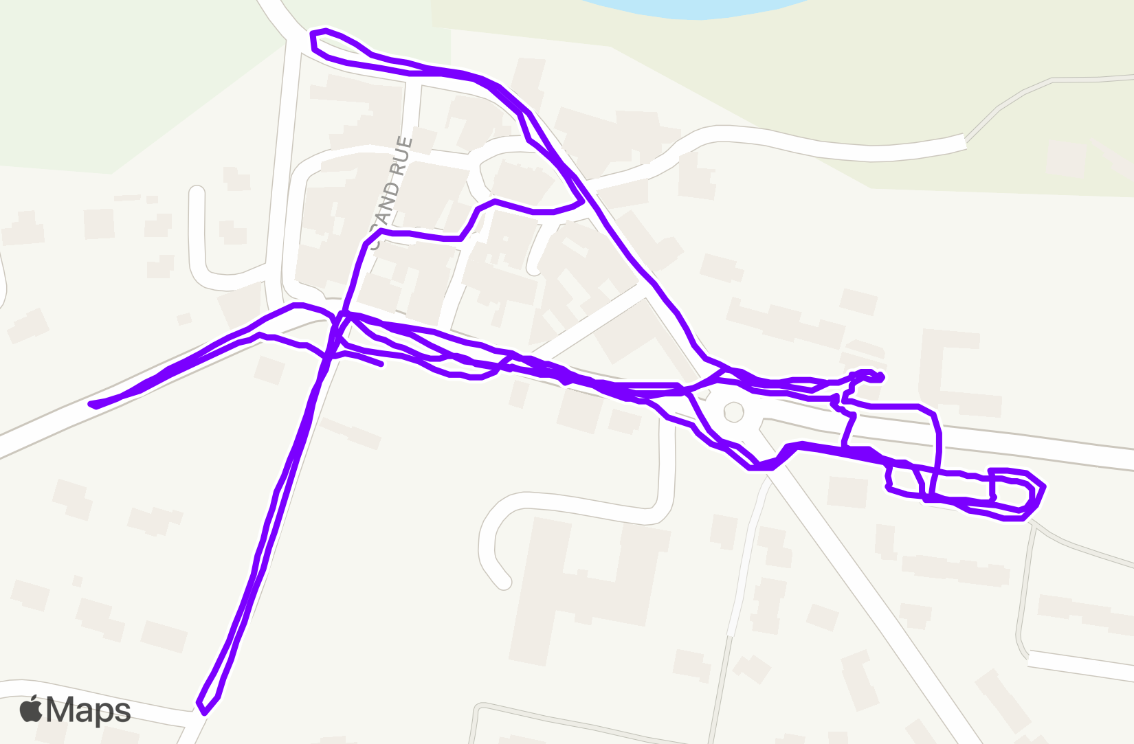 Run route map