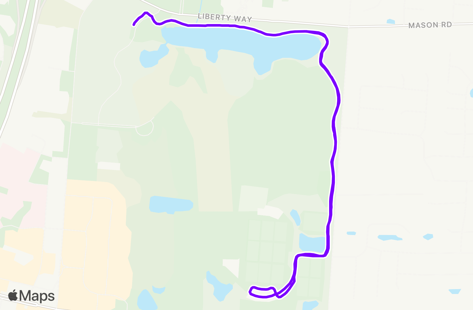 Run route map