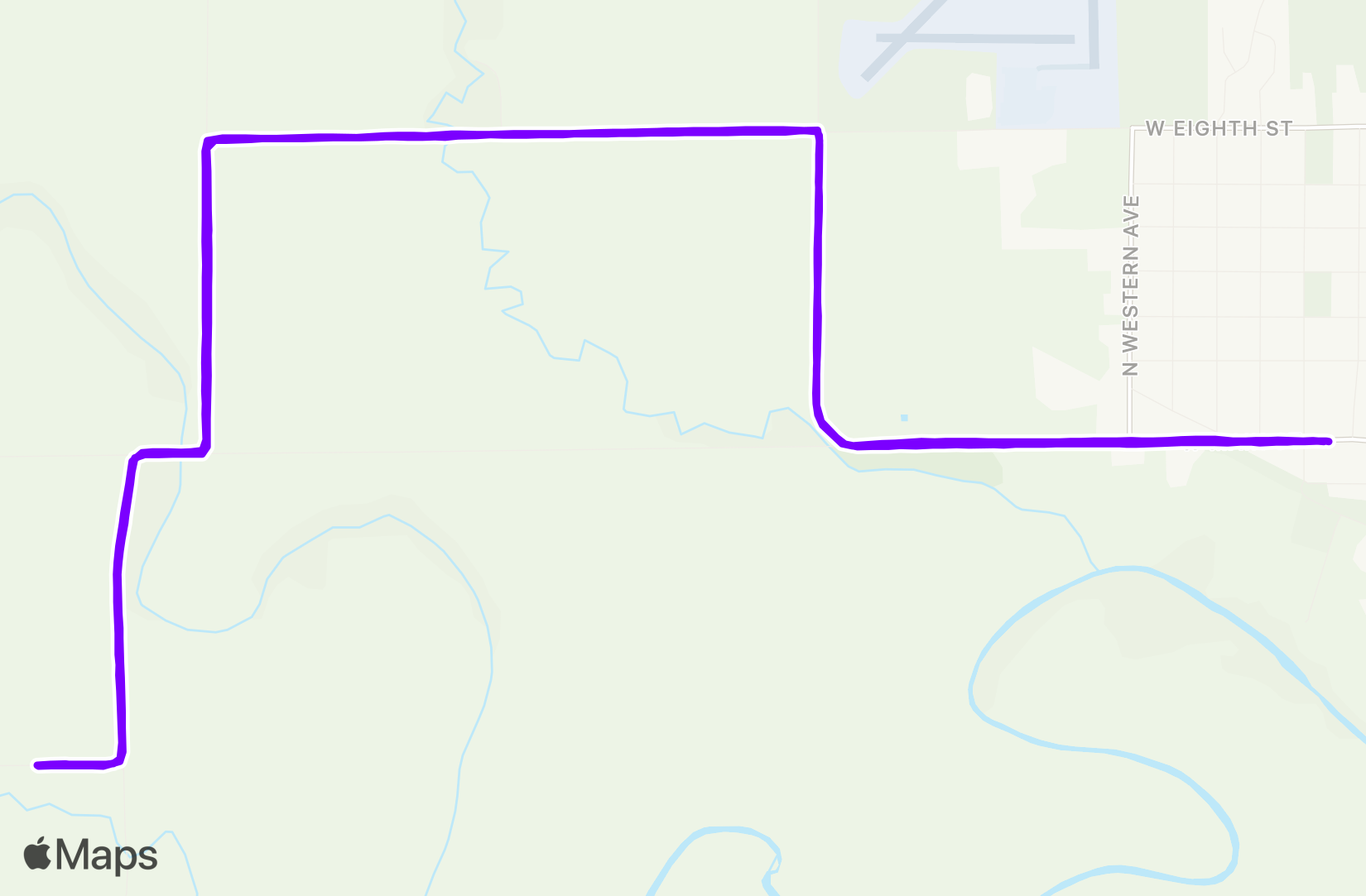Run route map
