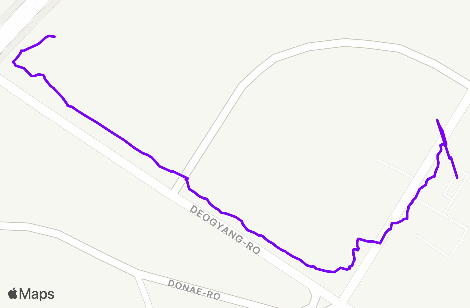 Walk route map