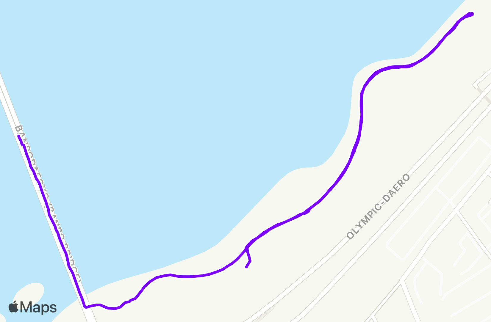 Run route map