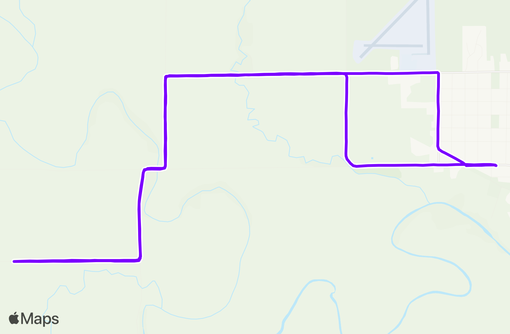 Run route map