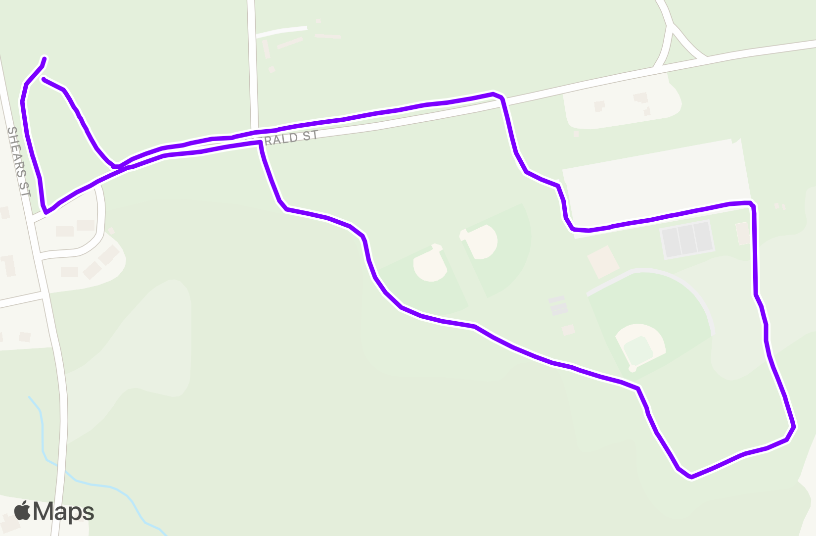 Run route map