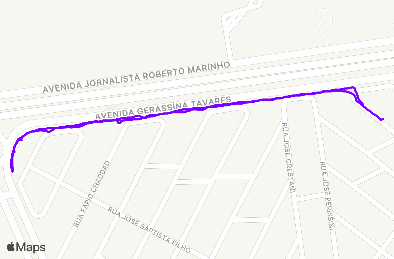 Walk route map