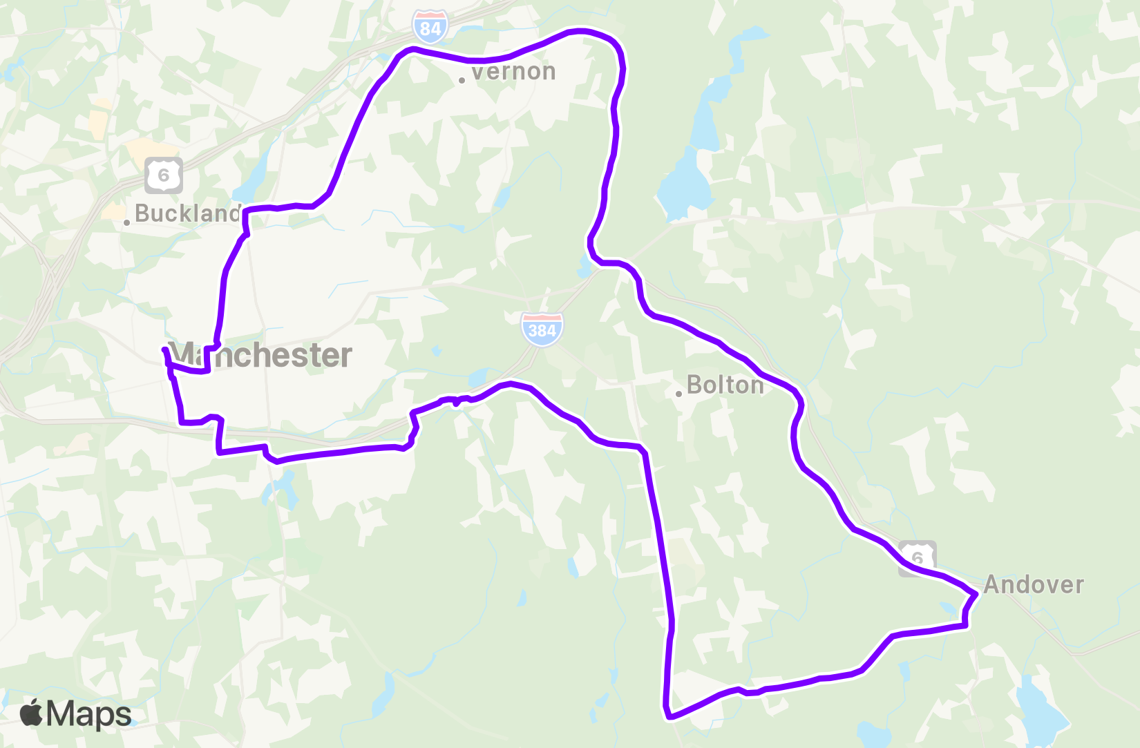 Bike route map