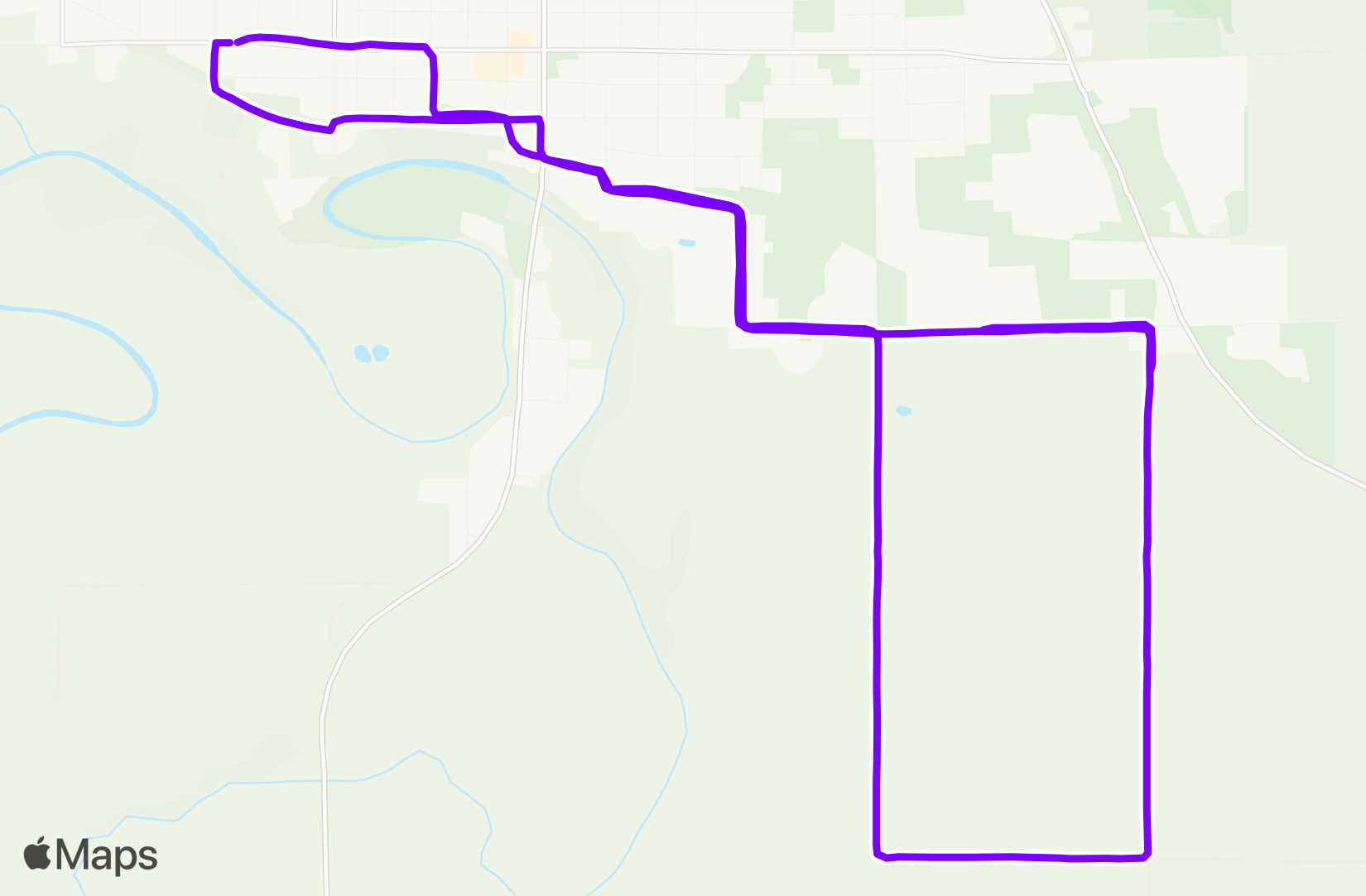 Run route map