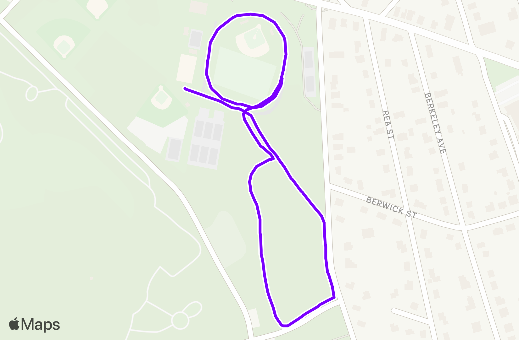 Run route map