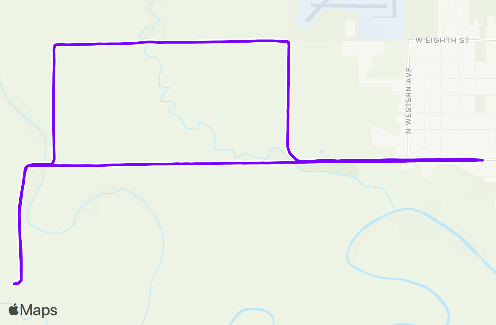 Run route map