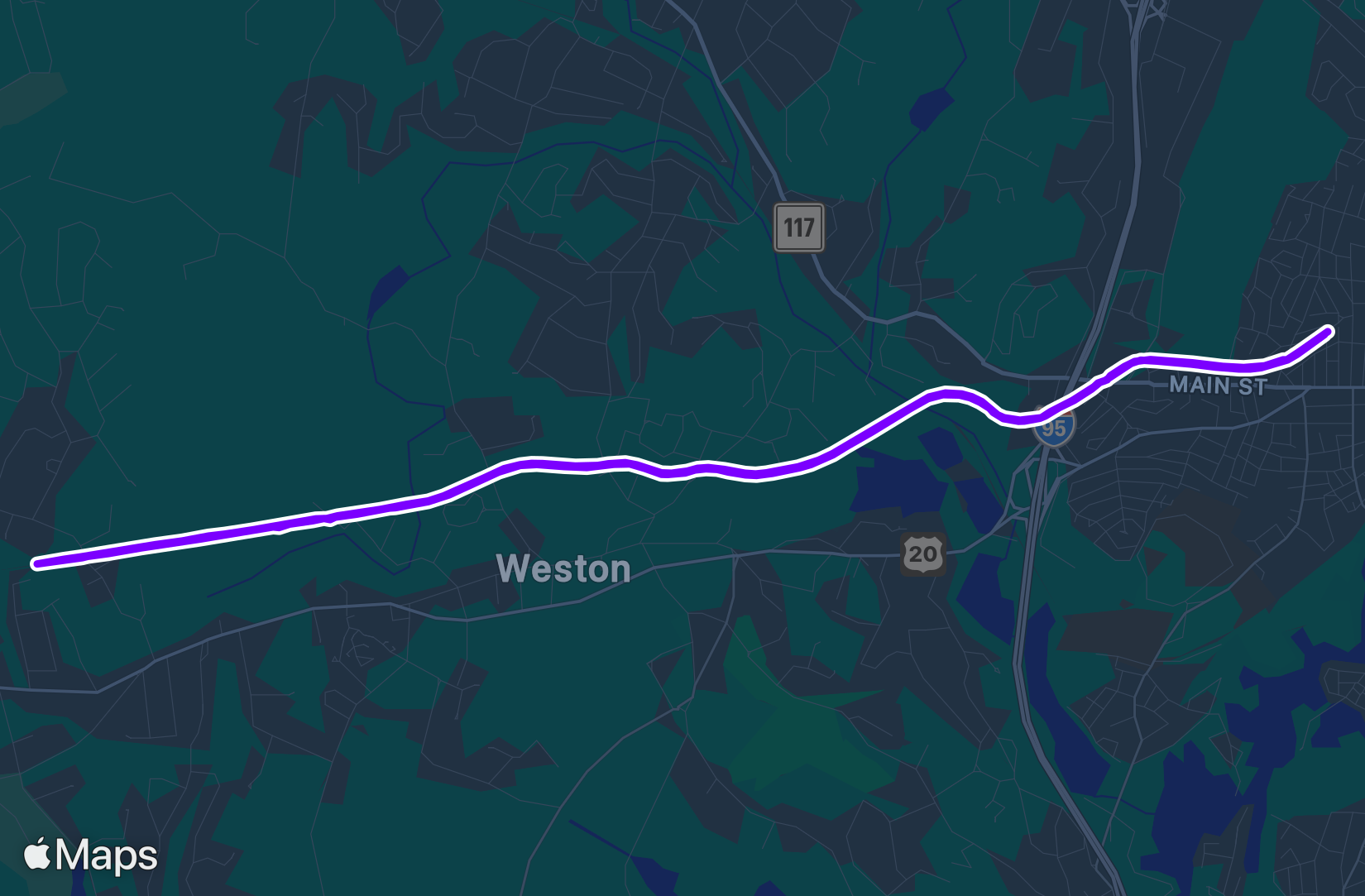 Run route map