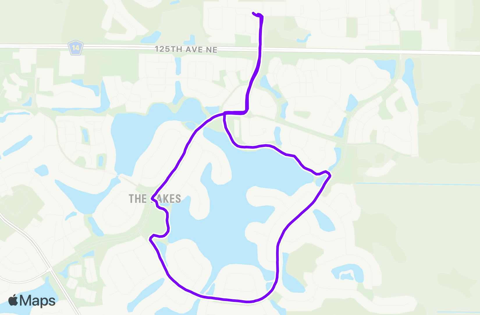 Run route map