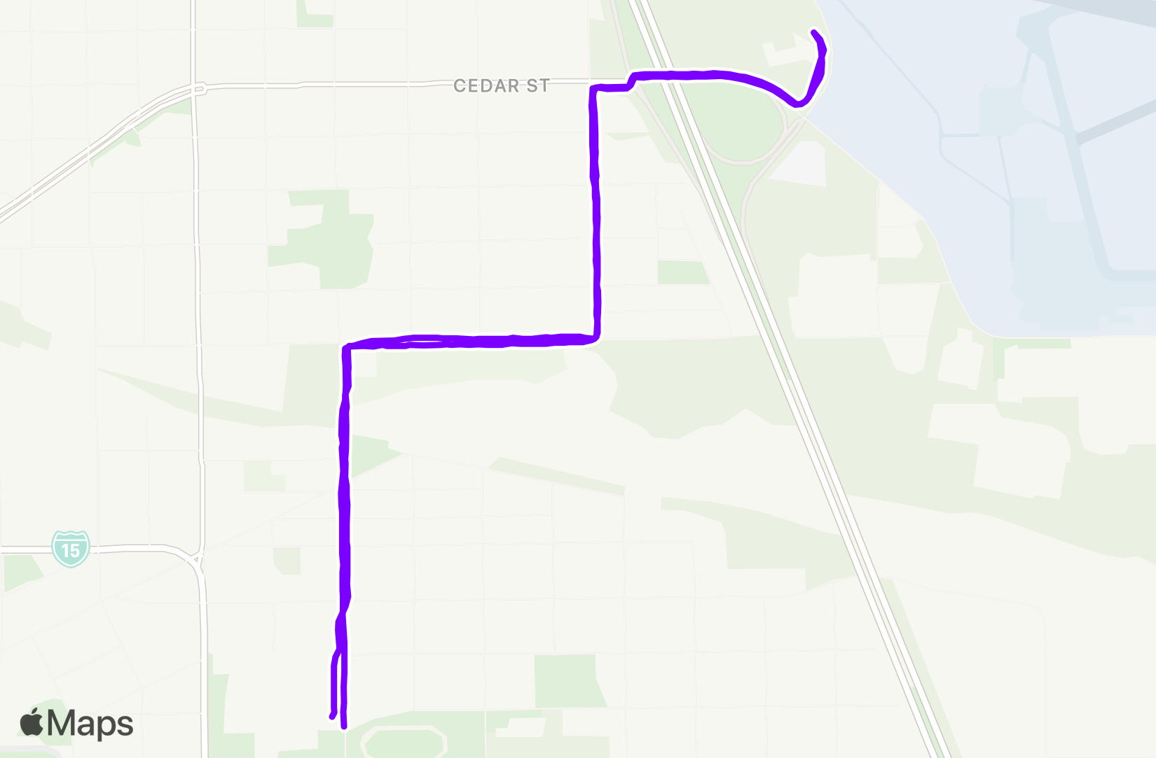 Run route map