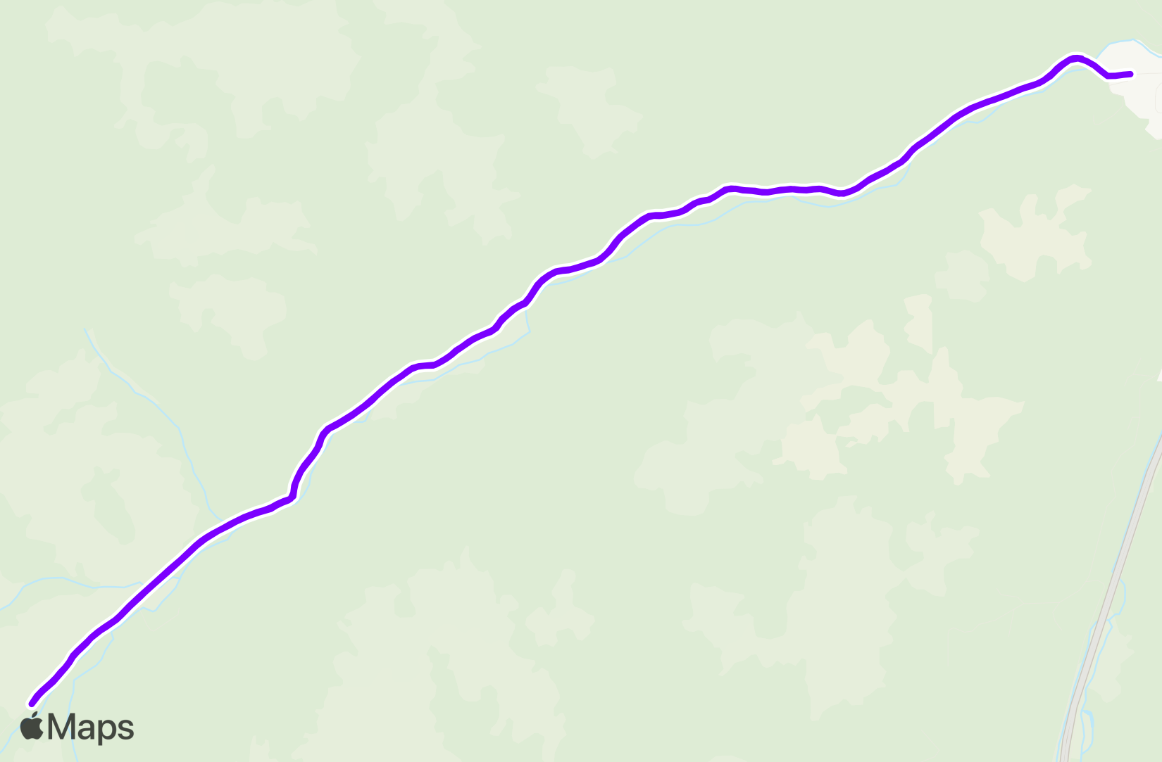 Run route map