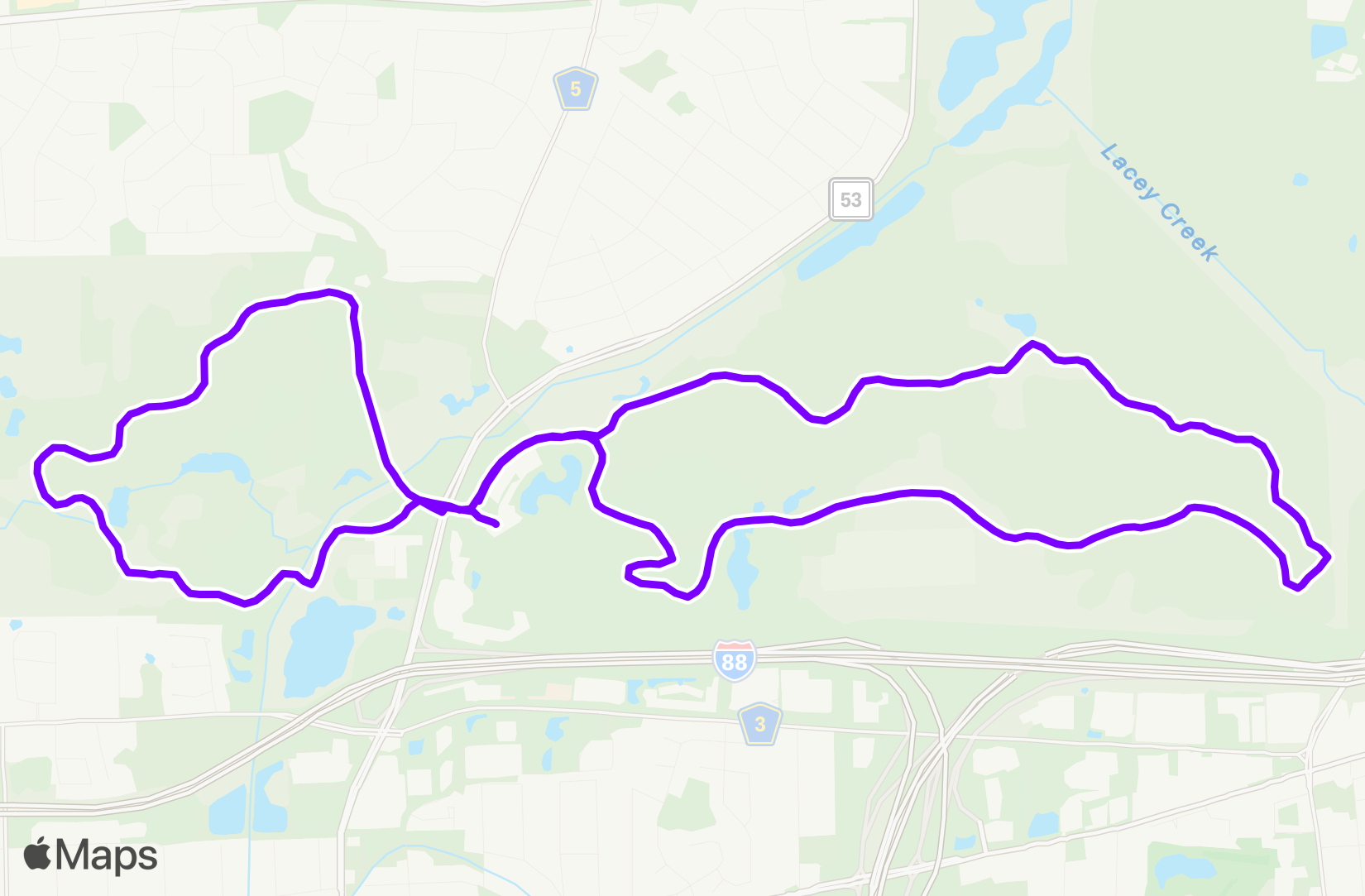 Run route map