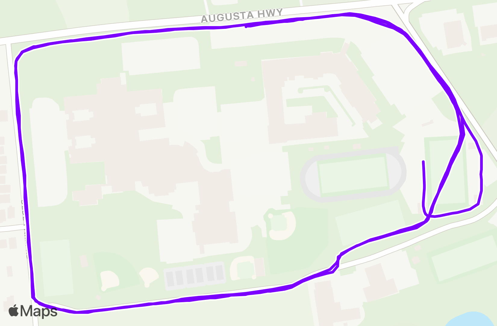 Run route map