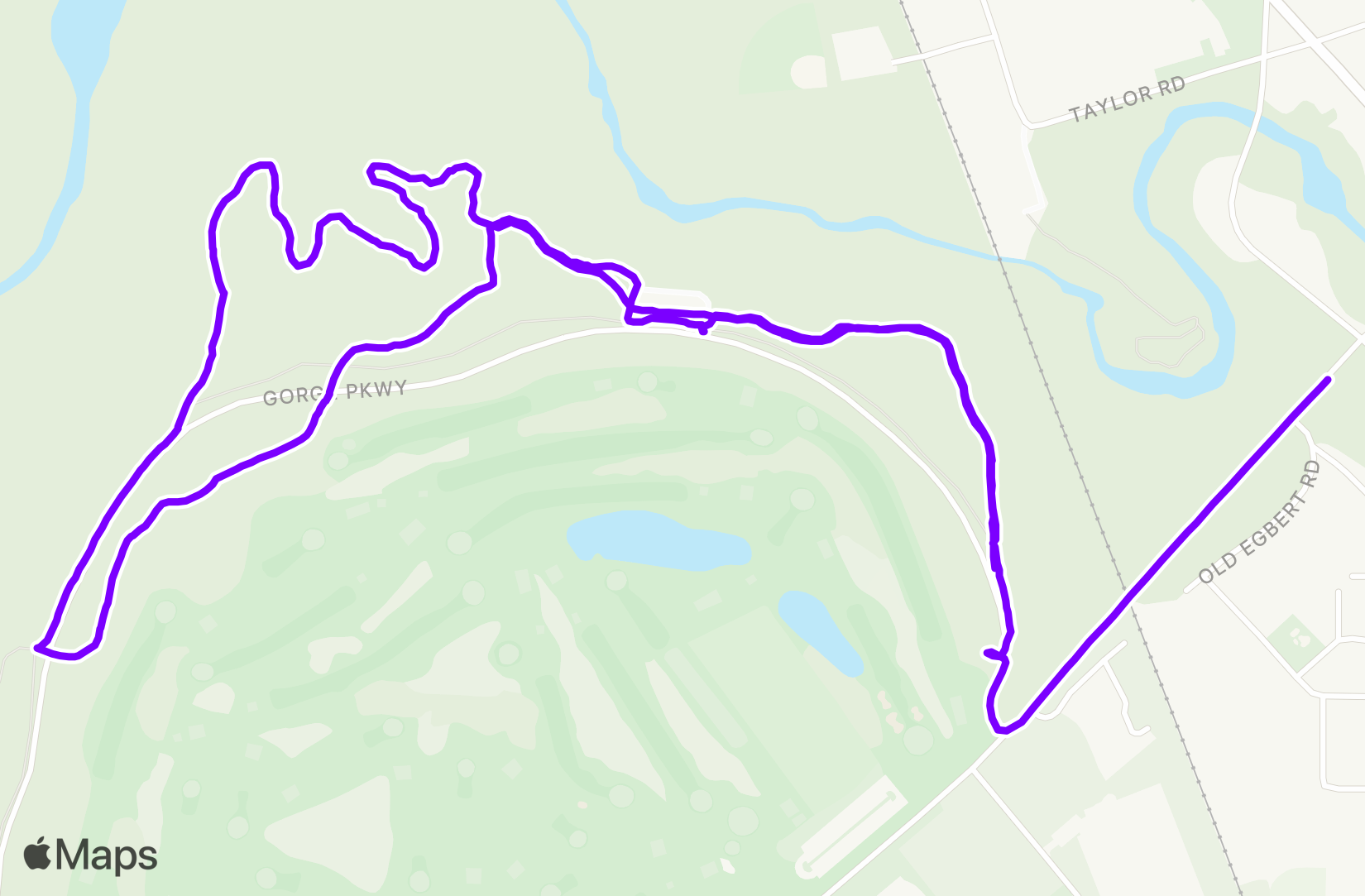 Walk route map