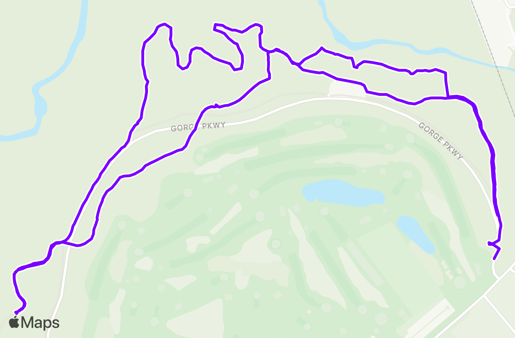 Walk route map