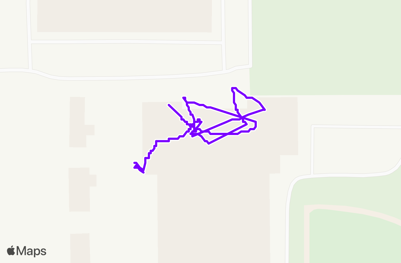 Swim route map