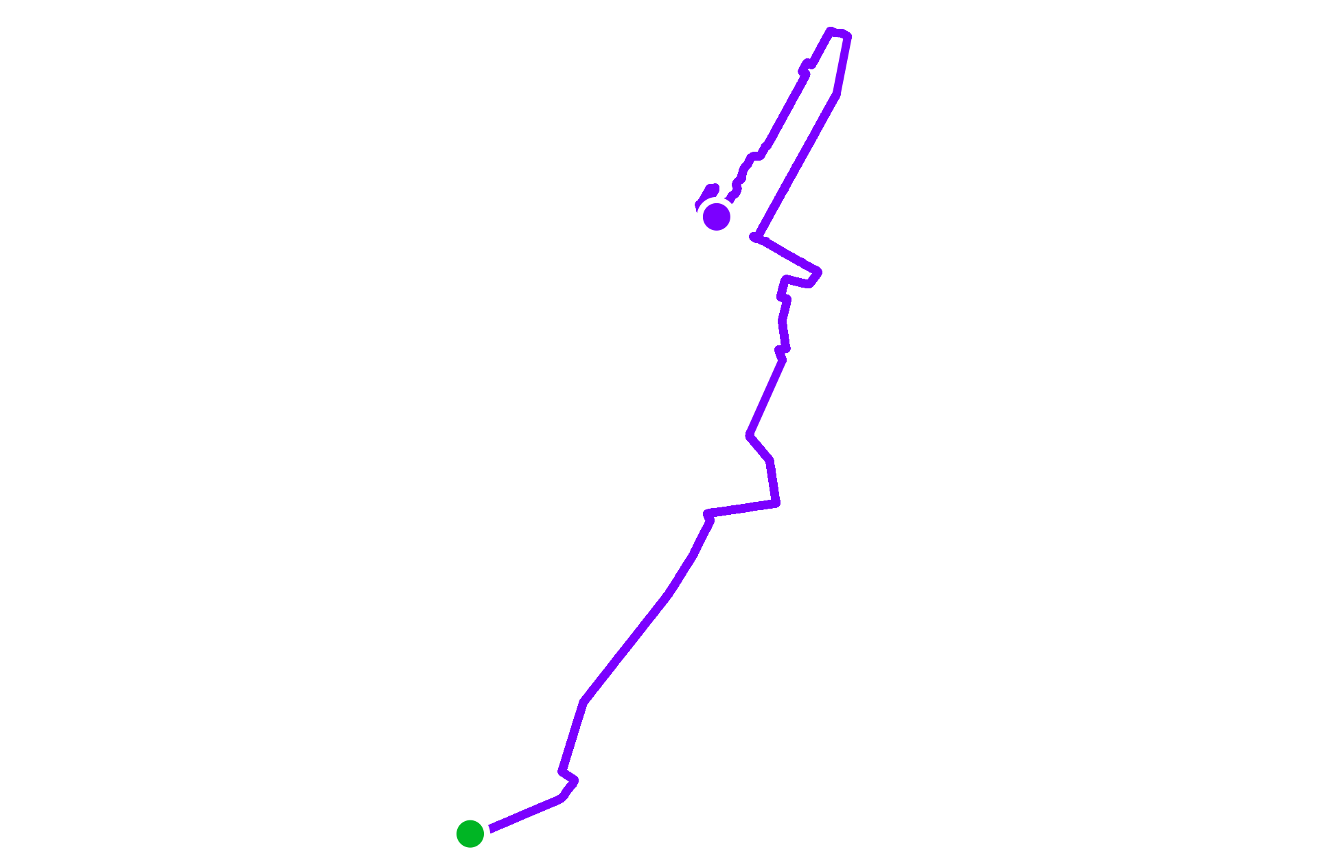 Run route map