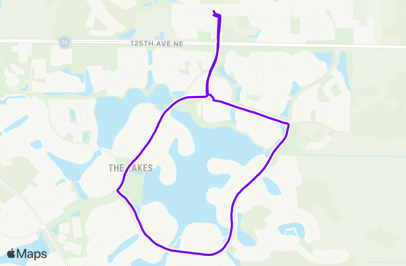 Run route map