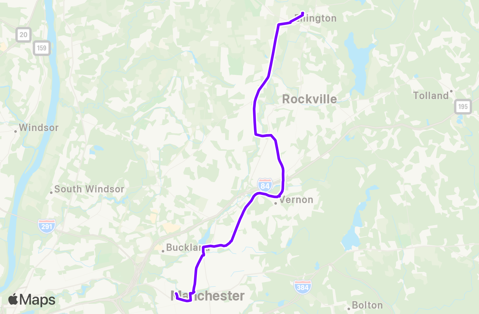 Bike route map