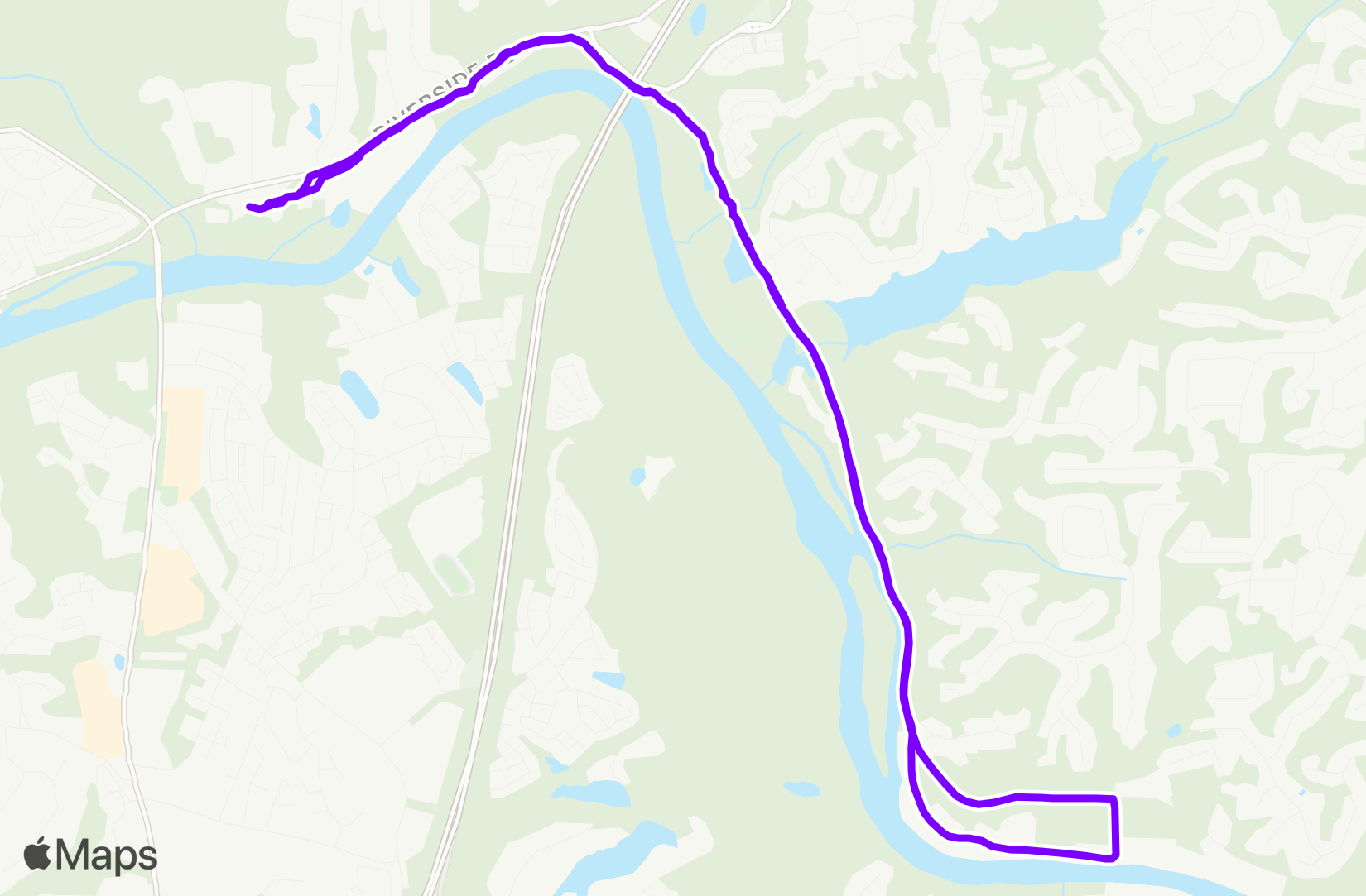 Run route map