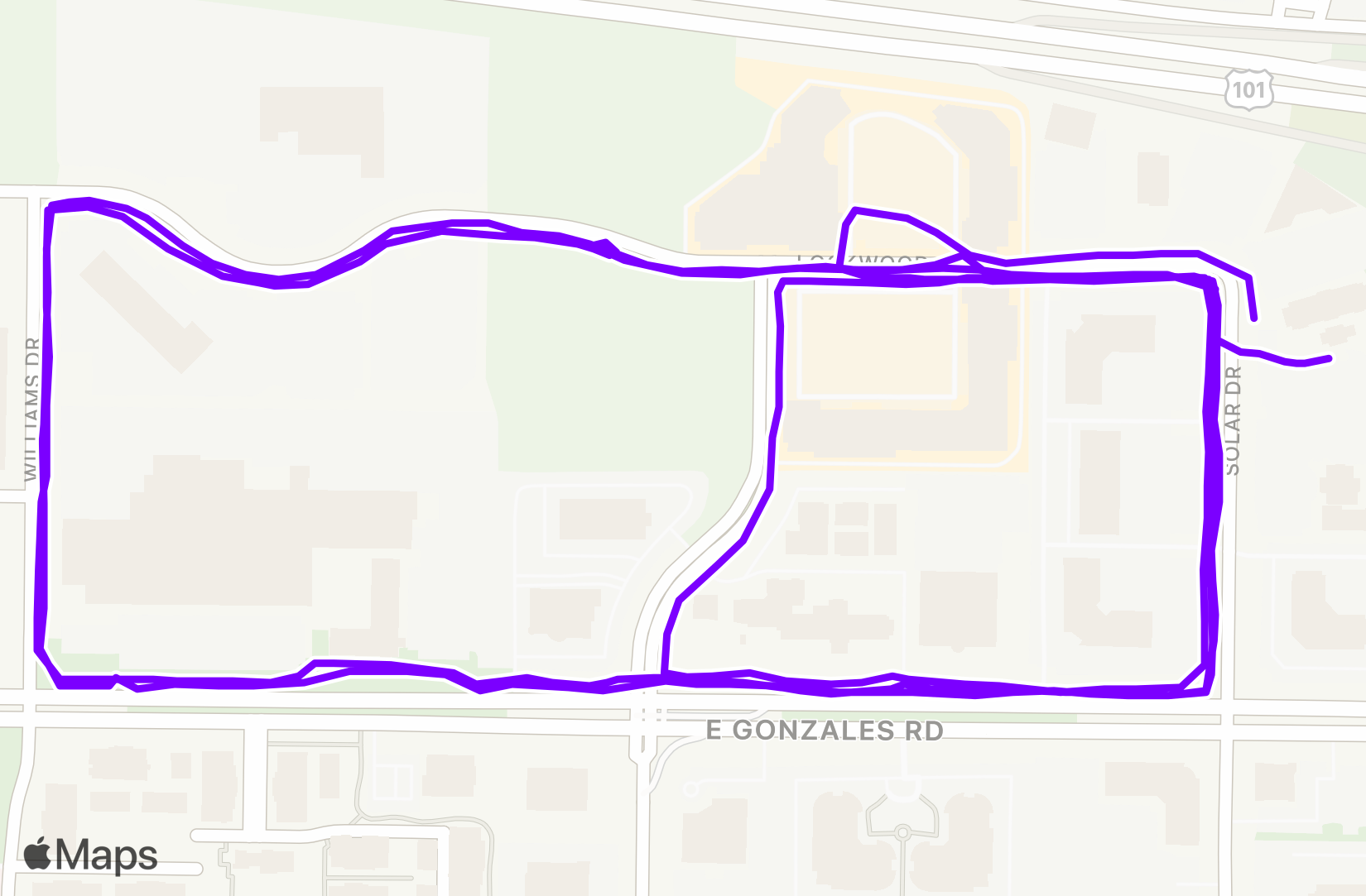 Run route map